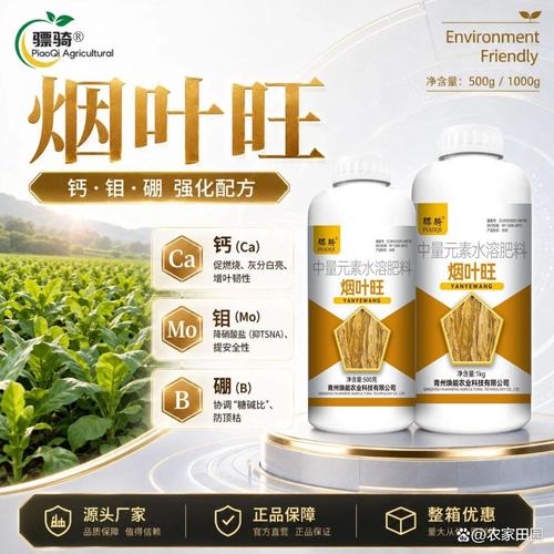 烟叶旺海藻多糖型水溶肥:拉大叶片补营养促分化,烟农田间实测真感受